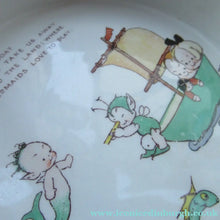 Load image into Gallery viewer, 1930s Shelley Baby's Bowl with Mermaid and Boo Boo
