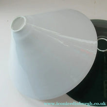 Load image into Gallery viewer, SINGLE Antique 1930s  White Glass "Coolie" Hanging or Pendant Lightshade

