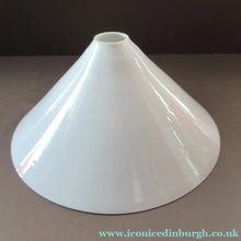 Load image into Gallery viewer, SINGLE Antique 1930s  White Glass "Coolie" Hanging or Pendant Lightshade
