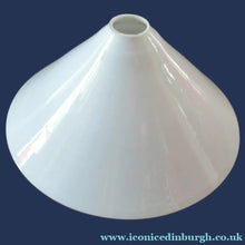 Load image into Gallery viewer, SINGLE Antique 1930s  White Glass "Coolie" Hanging or Pendant Lightshade
