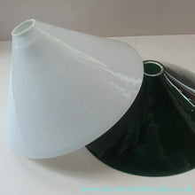 Load image into Gallery viewer, SINGLE Antique 1930s  White Glass "Coolie" Hanging or Pendant Lightshade
