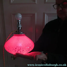 Load image into Gallery viewer, 1930s WMF Ikora Lamp Art Deco Glass - Internal Light WORKING

