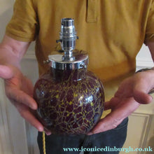 Load image into Gallery viewer, 1930s WMF Ikora Glass Lamp with Chrome Fittings Interior Light
