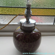 Load image into Gallery viewer, 1930s WMF Ikora Glass Lamp with Chrome Fittings Interior Light
