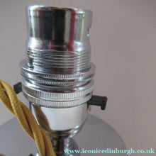 Load image into Gallery viewer, 1930s WMF Ikora Glass Lamp with Chrome Fittings Interior Light
