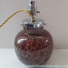 Load image into Gallery viewer, 1930s WMF Ikora Glass Lamp with Chrome Fittings Interior Light
