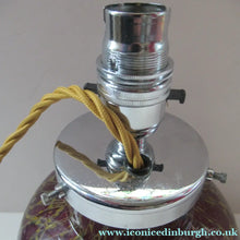 Load image into Gallery viewer, 1930s WMF Ikora Glass Lamp with Chrome Fittings Interior Light
