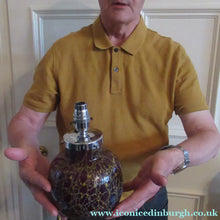 Load image into Gallery viewer, 1930s WMF Ikora Glass Lamp with Chrome Fittings Interior Light
