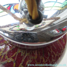 Load image into Gallery viewer, 1930s WMF Ikora Glass Lamp with Chrome Fittings Interior Light
