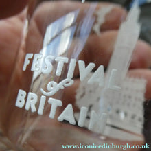 Load image into Gallery viewer, 1938 Glasgow Exhibition Glasses. 1951 Festival of Britain Glass
