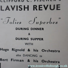 Load image into Gallery viewer, Rare THEATRICAL INTEREST 1938 Restaurant Programme for the "Folies Superbes" at The London Casino, Soho. In excellent condition

