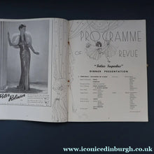 Load image into Gallery viewer, Rare THEATRICAL INTEREST 1938 Restaurant Programme for the "Folies Superbes" at The London Casino, Soho. In excellent condition
