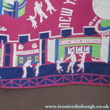 Load image into Gallery viewer, Rare 1939 New York International World's Fair Souvenir Art Deco Scarf
