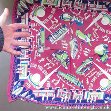 Load image into Gallery viewer, Rare 1939 New York International World's Fair Souvenir Art Deco Scarf
