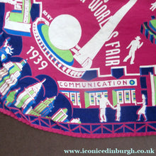 Load image into Gallery viewer, Rare 1939 New York International World's Fair Souvenir Art Deco Scarf
