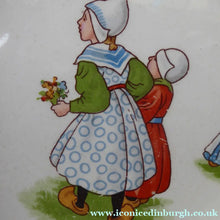 Load image into Gallery viewer, 1940s BABY'S PLATE or BOWL. Charming Dish with Cute Images of Dutch Children
