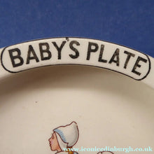 Load image into Gallery viewer, 1940s BABY'S PLATE or BOWL. Charming Dish with Cute Images of Dutch Children
