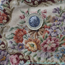 Load image into Gallery viewer, Vintage 1940s British PETIT POINT Tapestry Handbag or Evening Bag with Pink Roses Design. Excellent Condition - Vintage
