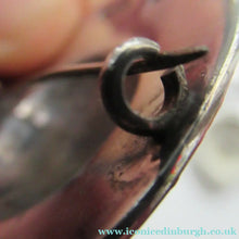 Load image into Gallery viewer, 1940s Scottish Celtic Brooch Targe Design after Alexander Ritchie. Glassgow Hallmark

