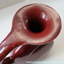 Load image into Gallery viewer, 1940s DANISH Bode Willumsen Jug with Sweeping Handle for Royal Copenhegen. Ox Blood Red Glaze. Model  2917
