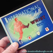 Load image into Gallery viewer, 1940s Vintage Football Card Game. International Football Whist Pepys
