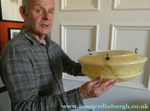 Load image into Gallery viewer, 1930s 1940s Glass Flycatcher Goldfish Bowl Hanging Light Shade
