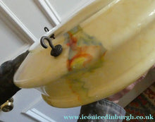 Load image into Gallery viewer, 1930s 1940s Glass Flycatcher Goldfish Bowl Hanging Light Shade
