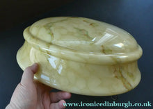 Load image into Gallery viewer, 1930s 1940s Glass Flycatcher Goldfish Bowl Hanging Light Shade

