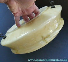 Load image into Gallery viewer, 1930s 1940s Glass Flycatcher Goldfish Bowl Hanging Light Shade
