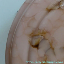 Load image into Gallery viewer, 1940s Glass Hanging Goldfish Bowl or Flycatcher Lampshade. Opaque SUGAR PINK Glass 
