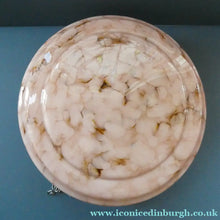 Load image into Gallery viewer, 1940s Glass Hanging Goldfish Bowl or Flycatcher Lampshade. Opaque SUGAR PINK Glass 
