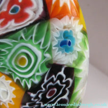 Load image into Gallery viewer, Vintage Fratelli Toso Millefiori Tutti Frutti Glass Lamp Base
