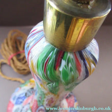 Load image into Gallery viewer, Vintage Fratelli Toso Millefiori Tutti Frutti Glass Lamp Base
