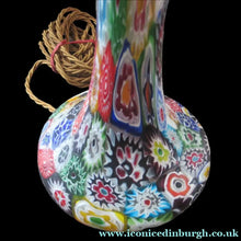 Load image into Gallery viewer, Vintage Fratelli Toso Millefiori Tutti Frutti Glass Lamp Base
