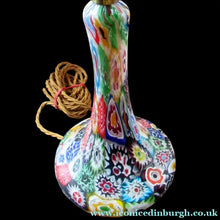 Load image into Gallery viewer, Vintage Fratelli Toso Millefiori Tutti Frutti Glass Lamp Base
