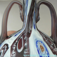 Load image into Gallery viewer, Vintage Fratelli Toso Fused Millefiori Satin Glass Vase
