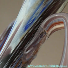 Load image into Gallery viewer, LARGE Italian Vintage FRATELLI TOSO Glass Vase. Made of Satin Finished Fused Tutti Frutti Canes. 9 3/4 INCHES
