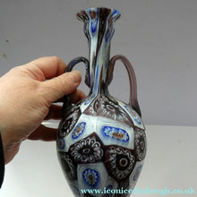 Load image into Gallery viewer, Vintage Fratelli Toso Fused Millefiori Satin Glass Vase
