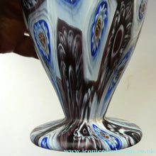 Load image into Gallery viewer, Vintage Fratelli Toso Fused Millefiori Satin Glass Vase
