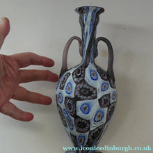 Load image into Gallery viewer, Vintage Fratelli Toso Fused Millefiori Satin Glass Vase
