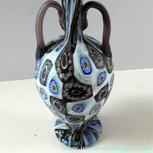 Load image into Gallery viewer, Vintage Fratelli Toso Fused Millefiori Satin Glass Vase

