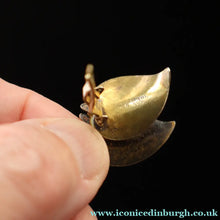 Load image into Gallery viewer, Vintage 1940s NORWEGIAN Silver Enamel LEAF Ear-Rings: LINDRUP &amp; EGNER
