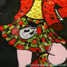Load image into Gallery viewer, 1940s Pair of Vintage FOIL ART Pictures Featuring a Dancing Couple: A Scotsman and Gir
