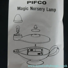 Load image into Gallery viewer, Vintage 1940s Plastic PIFCO Magic Nursery Lamp / Aladdin Lamp.  Boxed with Instructions
