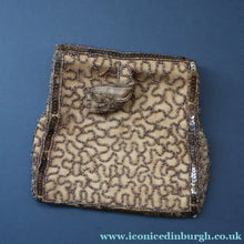 Load image into Gallery viewer, 1940s Pretty Little Vintage Sequin and Glass Beads Evening Purse. Made in Belgium
