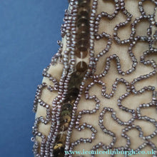 Load image into Gallery viewer, 1940s Pretty Little Vintage Sequin and Glass Beads Evening Purse. Made in Belgium
