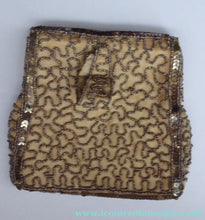 Load image into Gallery viewer, 1940s Pretty Little Vintage Sequin and Glass Beads Evening Purse. Made in Belgium
