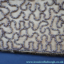 Load image into Gallery viewer, 1940s Pretty Little Vintage Sequin and Glass Beads Evening Purse. Made in Belgium
