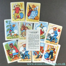 Load image into Gallery viewer, Vintage 1940s SNAP Playing Cards Game. Clifford Series Pantomime Snap Game COMPLETE
