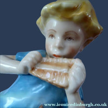 Load image into Gallery viewer, 1940s ROYAL WORCESTER Figurine. Vintage Peter Pan Figure by Frederick Gertner (No. 3011). Perfect Condition - British
